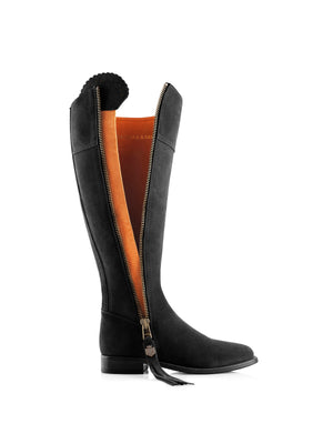 The Regina (Sporting Fit) - Black Suede