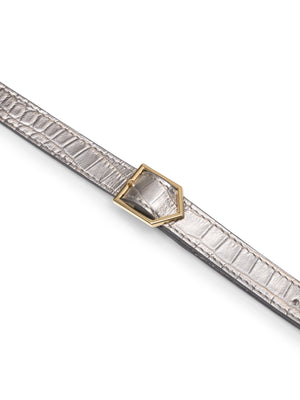 The Mini Windsor Handbag - Champagne Croc
