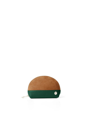 Game Fair 2022 Chiltern Coin Purse Tan/Emerald Green Suede