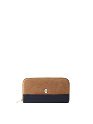 The Salisbury Purse - Tan & Navy
