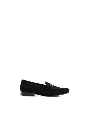 The Quilted Apsley - Black Suede