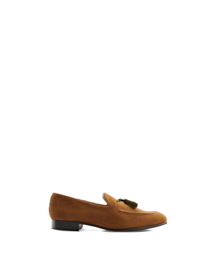The Bedingfeld - Cognac &amp; Olive Suede