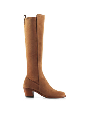 The Heeled Belgravia - Tan Suede