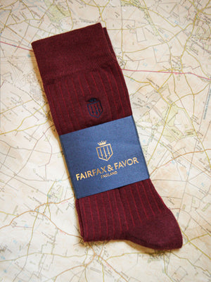The Signature Men&#039;s Sock - Burgundy