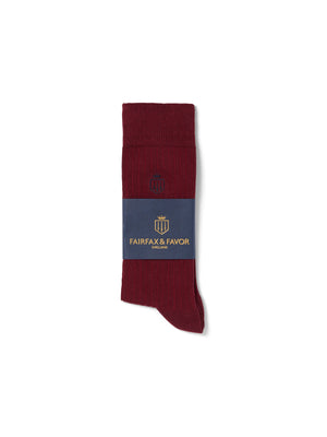 The Signature Men&#039;s Sock - Burgundy