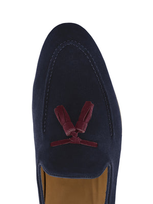 The Bedingfeld - Navy/ Burgundy