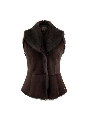 The Elizabeth Gilet - Chocolate