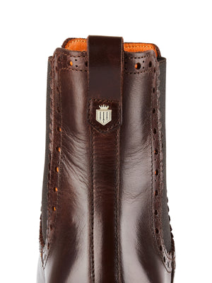 The Brogued Chelsea - Mahogany
