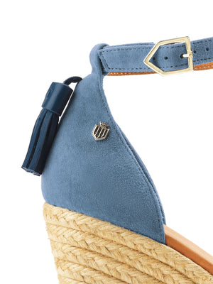 The Monaco Wedge - Cornflower Blue