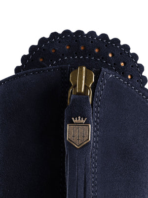 The Regina (Navy Blue) Sporting Fit - Suede Boot