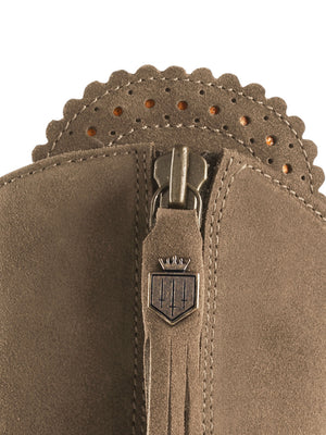 The Heeled Regina (Taupe) Regular Fit - Suede Boot