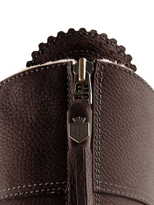 The Shearling Lined Regina (Chocolate) Narrow Fit - Nubuck Boot