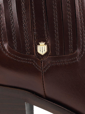 The Rockingham Ankle Boot - Mahogany Leather