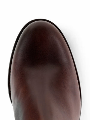 The Heeled Regina (Mahogany) Sporting Fit - Leather Boot