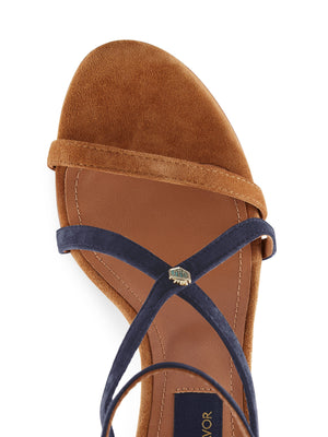 The Heeled Brancaster - Tan & Navy