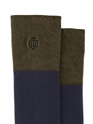 The Signature Women&#039;s Knee High Socks - Navy &amp; Olive