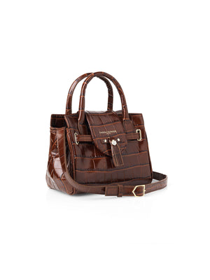 The Mini Windsor Handbag - Conker Leather