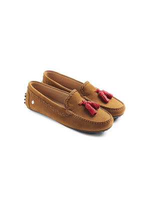 The Holt Driver - Tan & Raspberry