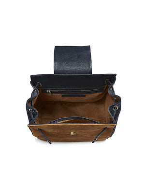The Windsor Backpack - Tan & Navy