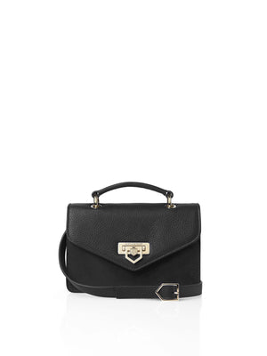 The Loxley Mini Cross Body Bag - Black Suede