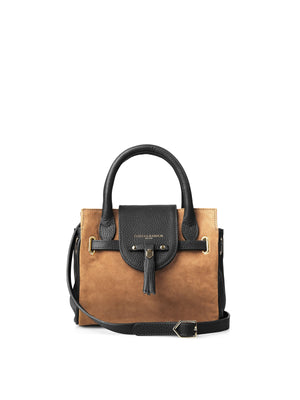 The Mini Windsor Handbag - Tan &amp; Black