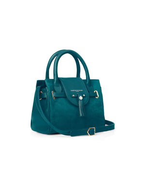 The Mini Windsor Handbag - Ocean Suede (Stockist Exclusive)