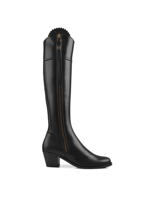 The Heeled Regina (Black) Narrow Fit - Leather Boot