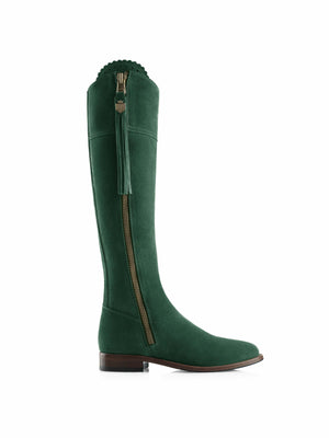 The Regina (Emerald Green) Narrow Fit - Suede Boot