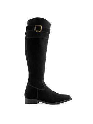 The Olympia - Black Suede