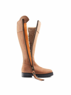 The Shearling Lined Regina (Cognac) Sporting Fit - Nubuck Boot