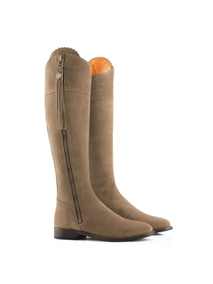 The Regina (Taupe) Regular Fit - Suede Boot