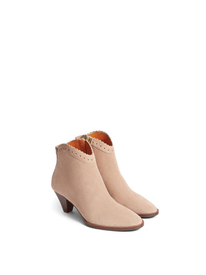 The Regina Ankle Boot - Blush