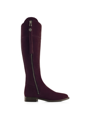 The Regina (Regular Fit) - Plum Suede