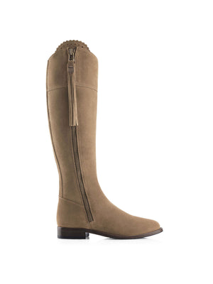 The Regina (Sporting Fit) - Taupe Suede