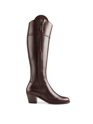 The Heeled Regina (Sporting Fit) - Mahogany Leather