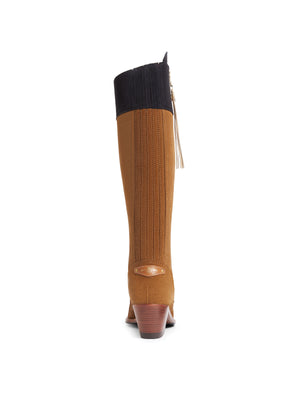 The Heeled Regina (Narrow Fit) - Tan &amp; Navy (10 Year Anniversary)