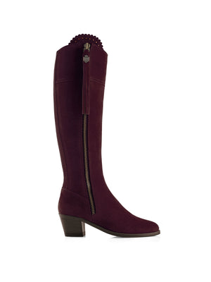 The Heeled Regina (Sporting Fit) - Plum Suede