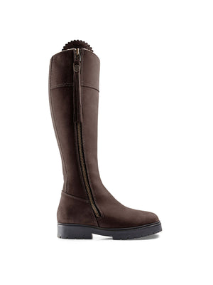 The Shearling Lined Regina (Regular Fit) - Chocolate Nubuck