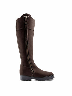 The Shearling Lined Regina (Sporting Fit) - Chocolate Nubuck