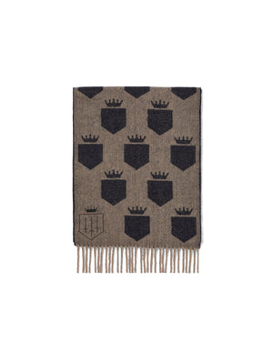 The Women&#039;s Signature Merino Scarf - Navy &amp; Fawn