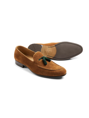 The Bedingfeld - Cognac/ Emerald Green