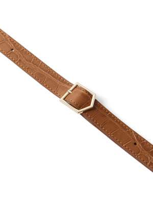 The Windsor Handbag - Tan Croc
