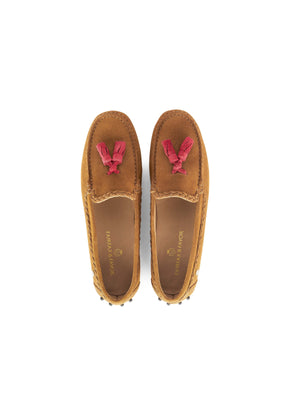 The Holt Driver - Tan & Raspberry