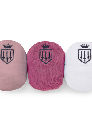 The Signature Women's Trainer Socks - White & Pink