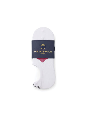 The Signature Women's Trainer Socks - White & Pink