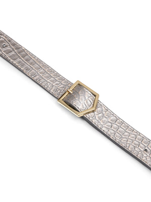 The Windsor Handbag - Champagne Croc
