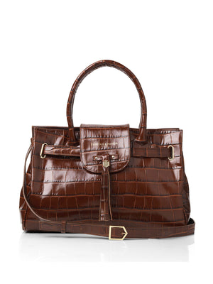 The Windsor Handbag - Conker Leather